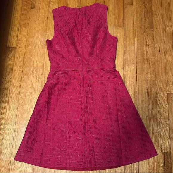 J.Crew Dress Women's 4 Red Burgundy Wine Knee Length Sleeveless  (d)4 - Picture 3 of 9